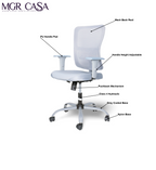 MGR VENTO GREY MID-BACK MESH OFFICE CHAIR