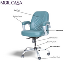 MGR DIAMOND MEDIUM BACK  CUSHION OFFICE CHAIR