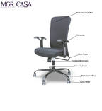 MGR NF BLACK FIX MID-BACK MESH OFFICE CHAIR